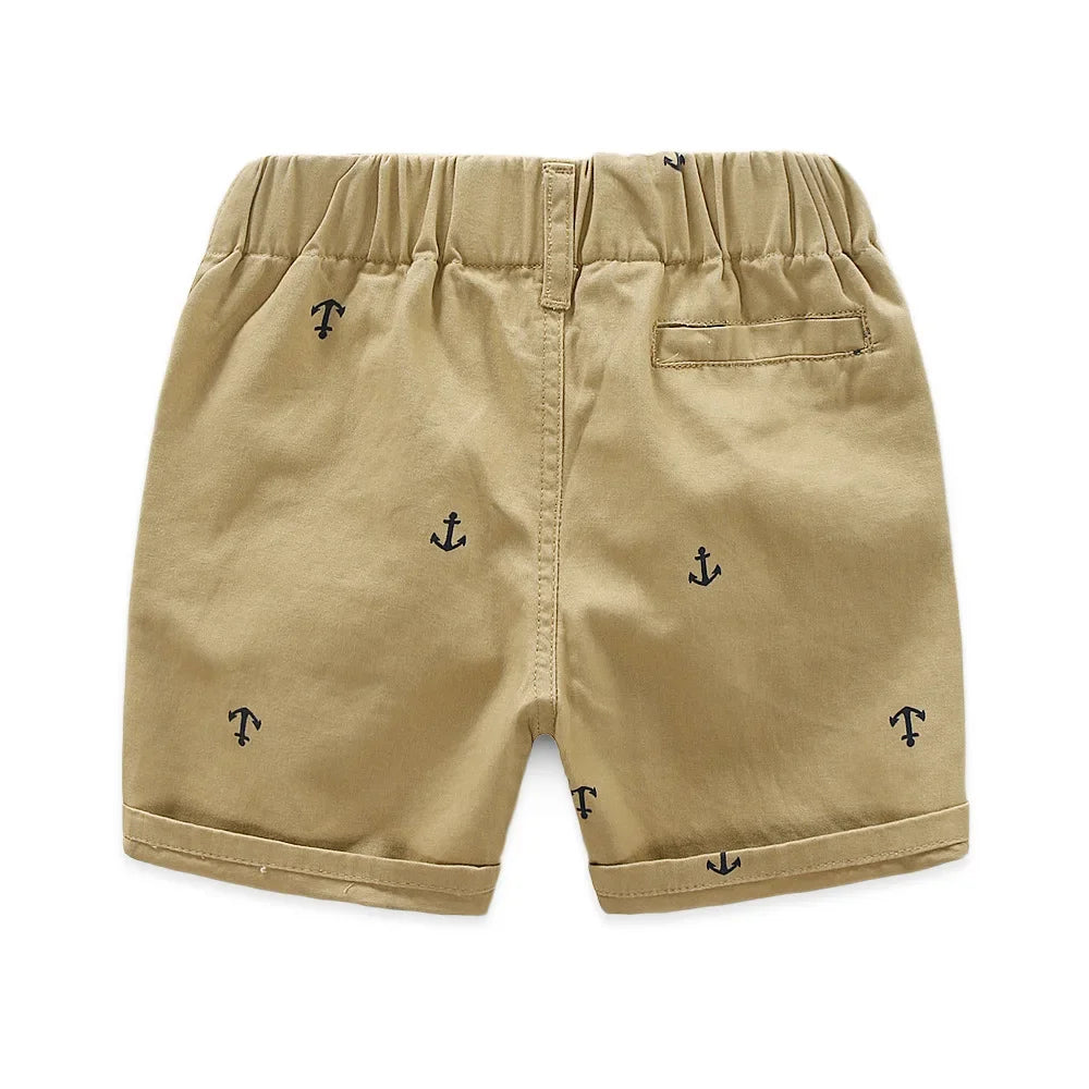 2-9 Year Kid's Cotton Anchor Beach Shorts
