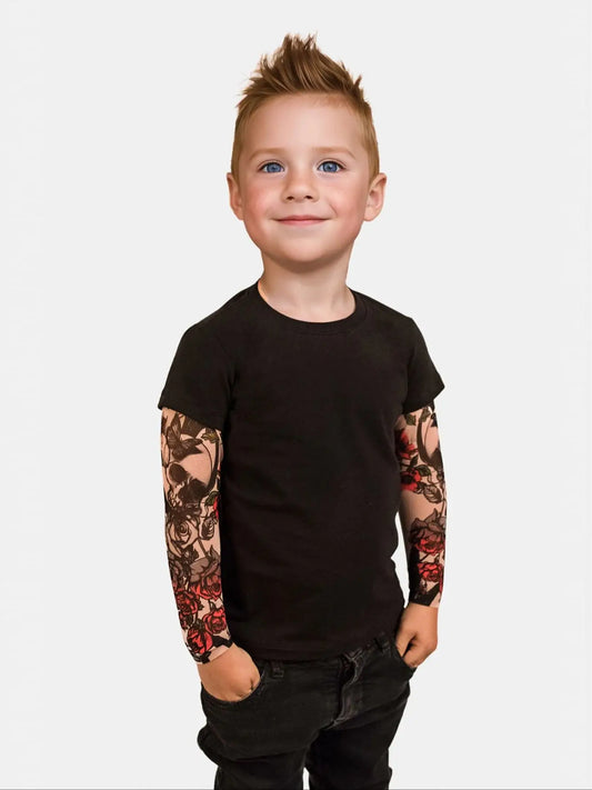 Boy's Tattoo Sleeve with Coloured T-Shirt