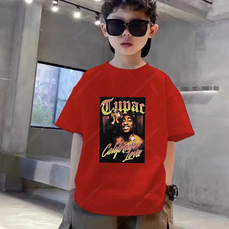 Boy's Tupac 2pac Hip Hop T-Shirt